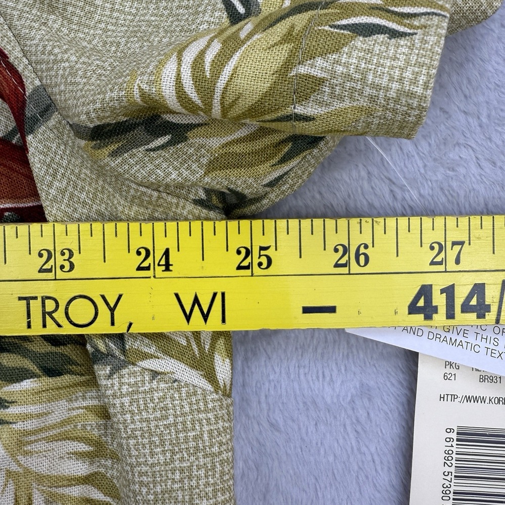 Koret Womens Button Up Shirt Multicolor Hawaiian Short Sleeve Roll Tab 20W‎ NWT - Picture 6 of 13